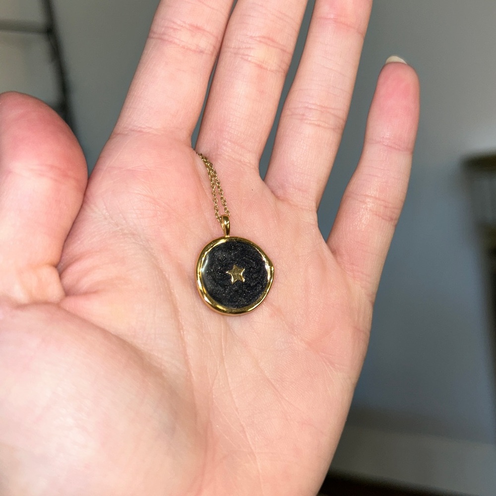 Gorjana Black Coin Necklace